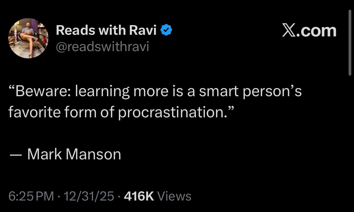 Mark Manson quote tweeted by @readswithravi